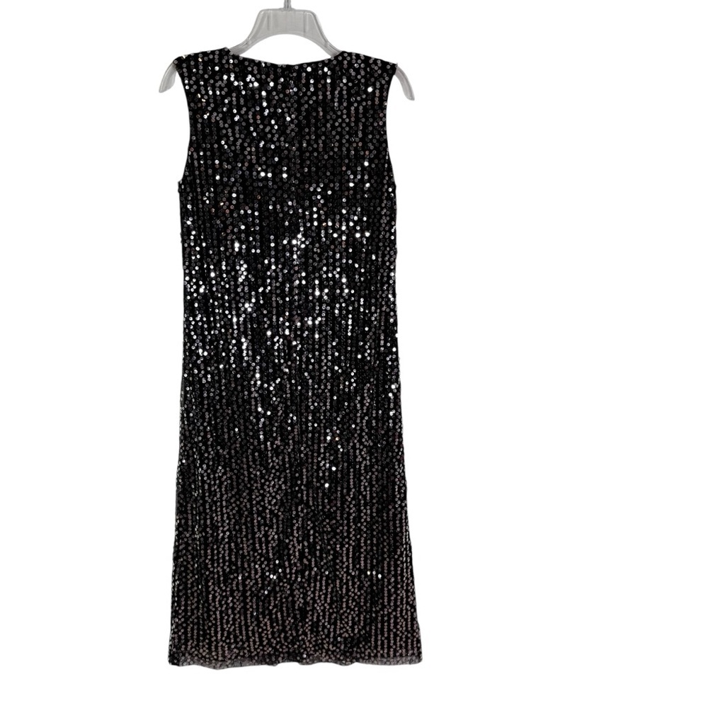 NWT Olivia by Livro Sequin Waller Midi Sheath Dress Black Size XS - Picture 11 of 13